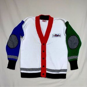 Vintage Gymboree Classic 80s Boy’s XL Sweater Airplane Colorblock Kidcore Retro